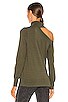 view 4 of 5 Easton One Shoulder Sweater in Army