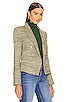 view 2 of 5 Brooke Double-breasted Crop Blazer in Olive Multi
