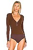 Lira Henley Bodysuit, view 2 of 5, click to view large image.