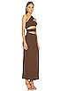 view 2 of 4 BANDAGE 원피스 in Brown