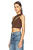 view 3 of 5 Draped Top in Brown