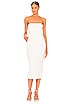 view 1 of 3 Strapless Midi Dress with Pockets in White