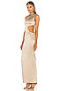 Halter Side Cutout Gown, view 3, click to view large image.