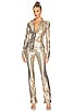 view 4 of 5 Wide Leg Trouser in Gold