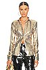 view 1 of 5 Fitted Button Down Shirt in Gold