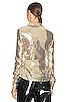 view 3 of 5 Fitted Button Down Shirt in Gold