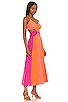 view 2 of 4 Cut-Out Dress in Coral Color Combo