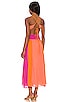 view 3 of 4 Cut-Out Dress in Coral Color Combo