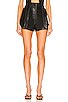 view 1 of 4 Tanya Faux Leather Short in Black