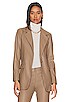view 2 of 5 Bardot Vegan Belted Jacket in Taupe