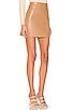 view 2 of 4 Abby Vegan Leather Mini Skirt in Cognac