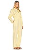 view 2 of 3 The Benjamine Jumpsuit in Pale Yellow
