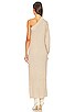 view 3 of 3 Feride One Shoulder Midi Dress in Oatmeal