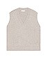 view 1 of 4 Oversized Sweater Vest in Heather Grey