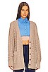 view 1 of 4 CARDIGAN OVERSIZED DE TRICÔ CAILEAN in Taupe
