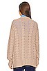 view 3 of 4 Cailean Cable Oversized Cardigan in Taupe
