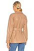 view 4 of 5 BLOUSON IMITATION CUIR COCO in Nude