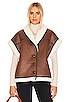 view 2 of 5 Miri Vest in Dark Brown