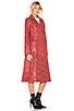 view 3 of 4 The Serpent Leather Trench Coat in Snake