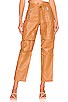 view 1 of 4 The Flo Leather Pant in Camel