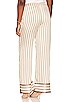 view 6 of 8 The Rosie Pant in Brown & Ivory Stripe