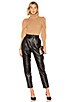 The Bisous Leather Pant, view 4 of 4, click to view large image.