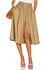 view 1 of 4 The Maxime Midi Skirt in Olive Green