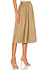 view 2 of 4 The Maxime Midi Skirt in Olive Green