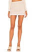 view 1 of 4 Natalia Mini Skirt in Tan & White