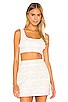 view 1 of 5 The Risa Crop Top in White Multi