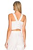 view 3 of 4 The Rochelle Crop Top in White