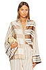 view 1 of 8 The Katy Blouse in Brown & Ivory Stripe