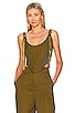 view 1 of 4 Rey Corset Top in Olive Green