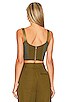 view 3 of 4 Rey Corset Top in Olive Green