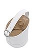view 4 of 4 Lenny Mini Bucket Bag in White
