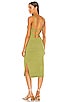 view 1 of 3 Megan Wrap Dress in Chartreuse