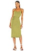 view 2 of 3 Megan Wrap Dress in Chartreuse