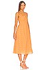 view 2 of 3 Trixie Floral Midi Dress in Orange