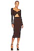 view 1 of 3 Avril Dress in Cinnamon Brown