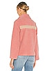 view 4 of 5 Callie Contrast Fleece Jacket in Pink & Beige