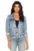 Boyfriend Trucker Jacket, view 2, click to view large image.