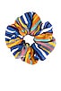 view 1 of 1 Striped Terry Cloth Oversized Scrunchie in Orange Multi