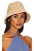 view 1 of 3 Raffia Crochet Bucket Hat in Natural Pearl