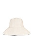 view 3 of 3 Raffia Sun Bucket Hat in Ivory