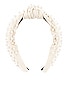 Woven Pearl Headband, view 2, click to view large image.