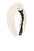 Woven Pearl Headband, view 3, click to view large image.
