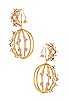 Swarovski Birdcage Earrings, view 3, click to view large image.