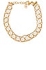 Braided Pearl Collar Necklace, view 2, click to view large image.