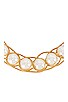 Braided Pearl Collar Necklace, view 3, click to view large image.
