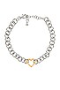 view 1 of 2 Sweetheart Chunky Chain Necklace in Gold & Silver